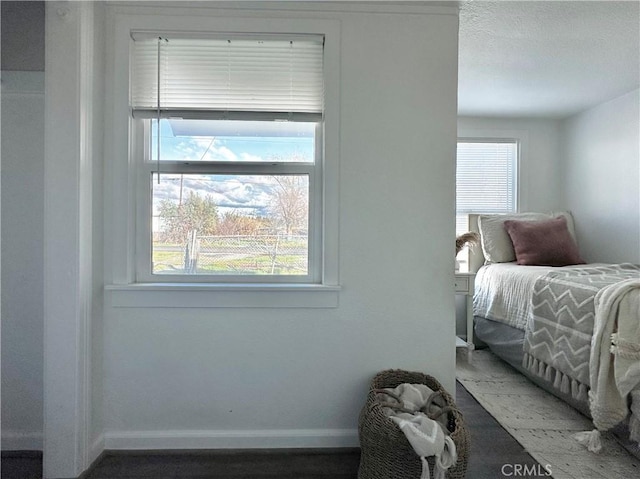 bedroom with baseboards