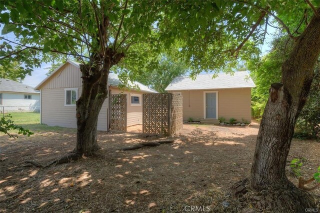 view of back of property