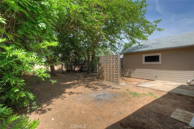 view of yard featuring a patio area