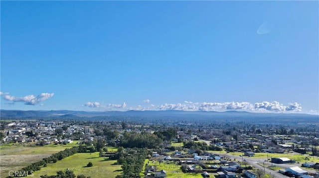 aerial view featuring a mountain view