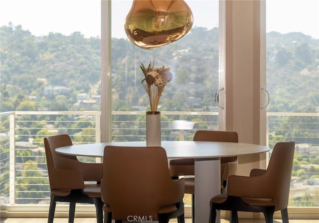 dining area with a healthy amount of sunlight