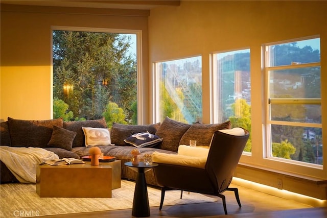 sunroom / solarium with plenty of natural light