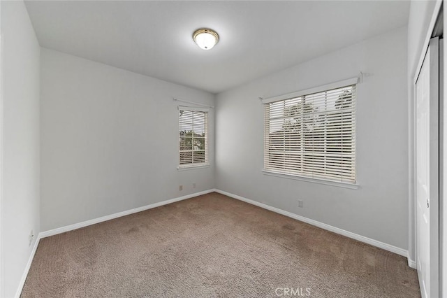 view of carpeted empty room