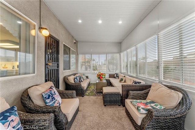 view of sunroom / solarium