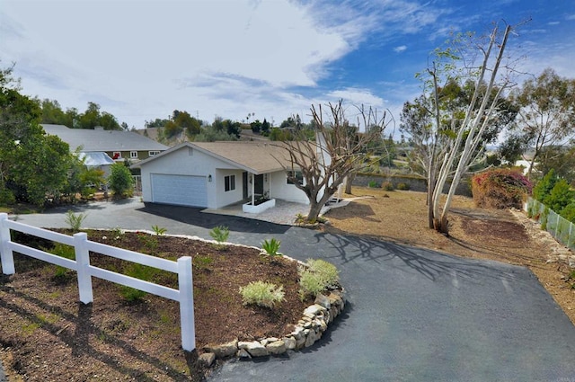 ranch-style house with a garage