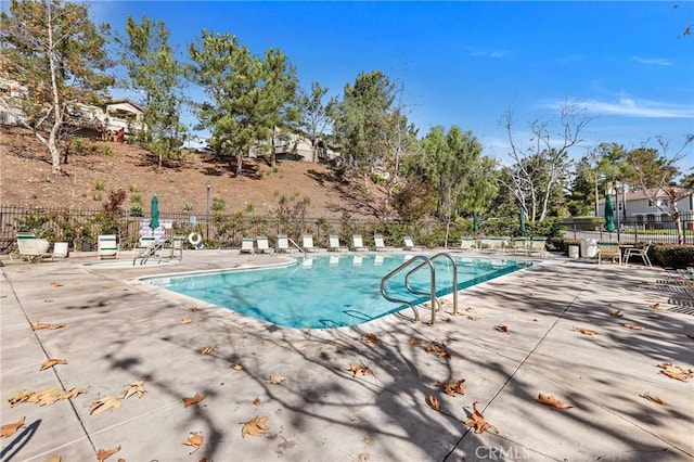 view of pool with a patio