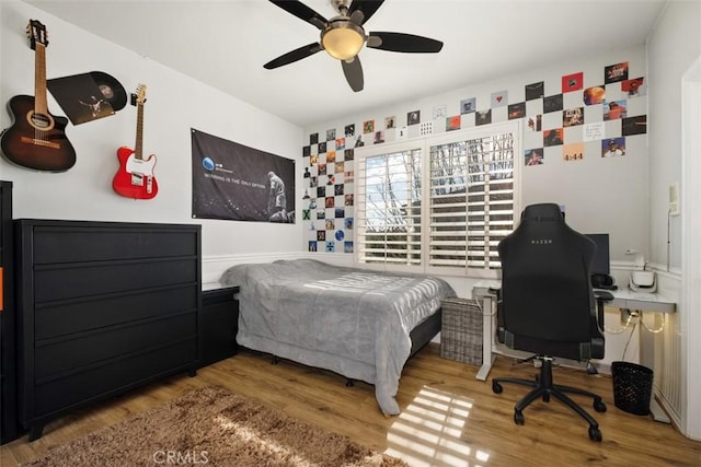 28622 Point Loma, Laguna Niguel, CA 92677 - bedroom featuring wood finished floors, a desk, and ceiling fan