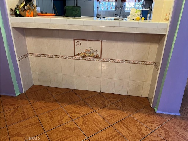 bathroom featuring tile patterned flooring