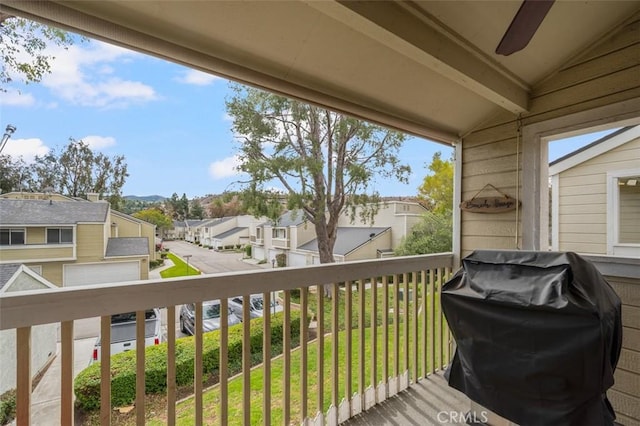 balcony with grilling area