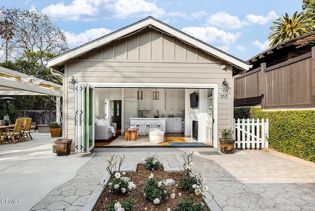 back of house featuring a patio area