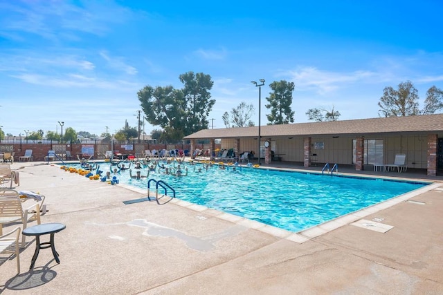 26639 Chambers Ave, Menifee, CA 92586 - pool featuring fence and a patio