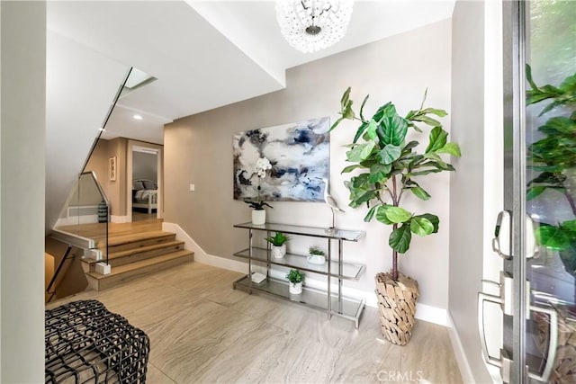 920 Quivera St, Laguna Beach, CA 92651 - foyer entrance with stairway and recessed lighting