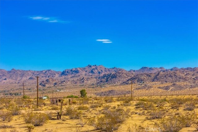 mountain view with a rural view