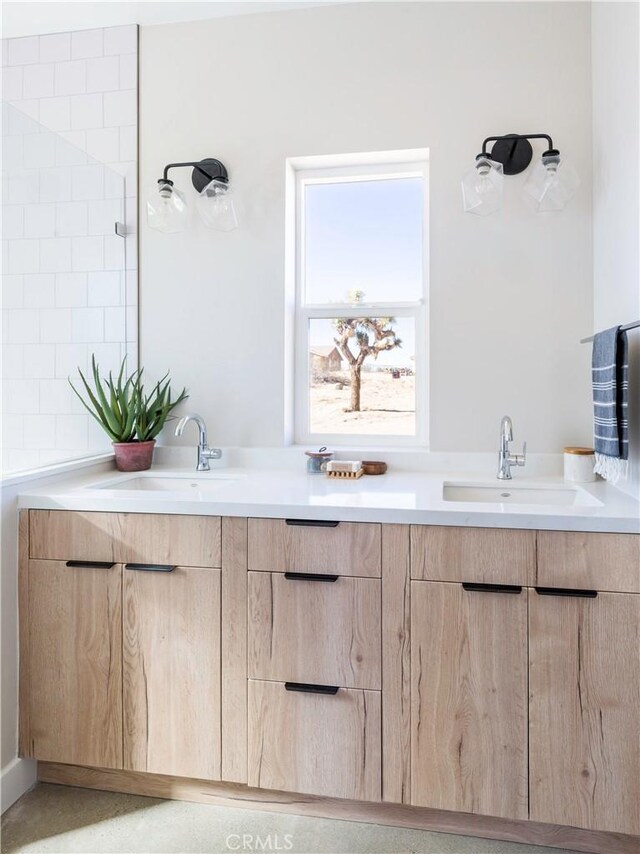 bathroom featuring vanity