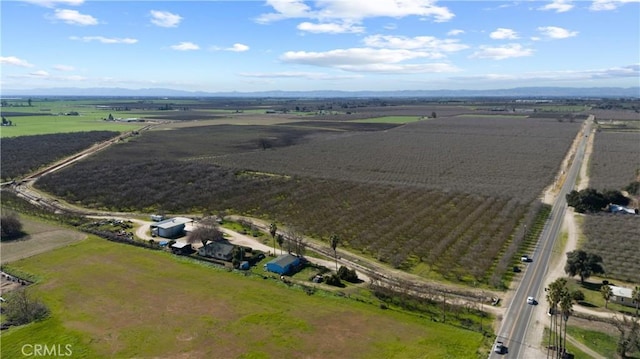 aerial view with a rural view