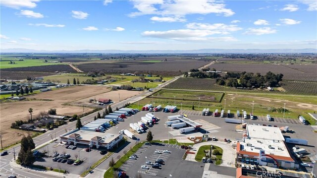 aerial view with a rural view