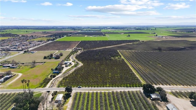 bird's eye view with a rural view