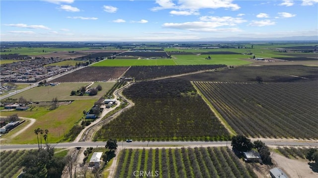 bird's eye view featuring a rural view