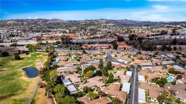 aerial view featuring a mountain view