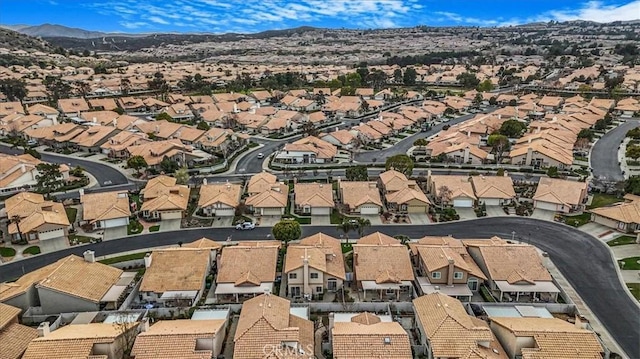1308 Pleasant Valley Ave, Banning, CA 92220 - bird's eye view with a residential view and a mountain view