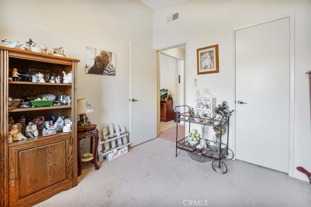 1308 Pleasant Valley Ave, Banning, CA 92220 - interior space featuring light carpet and visible vents