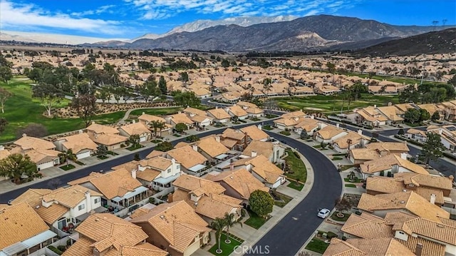 1308 Pleasant Valley Ave, Banning, CA 92220 - aerial view with a residential view and a mountain view