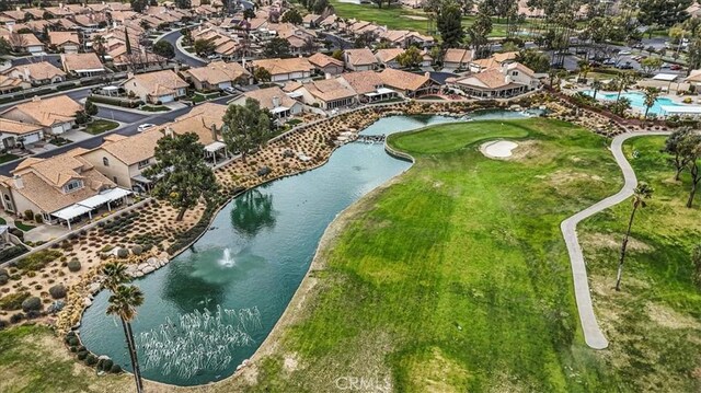1308 Pleasant Valley Ave, Banning, CA 92220 - drone / aerial view featuring a water view and a residential view