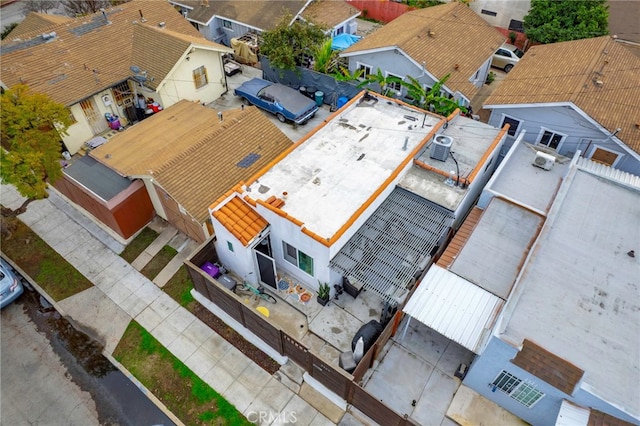 aerial view featuring a residential view