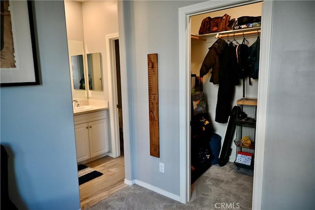 3554 Twinberry Ln, San Bernardino, CA 92407 - closet featuring a sink