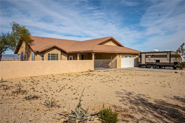 ranch-style house with a garage