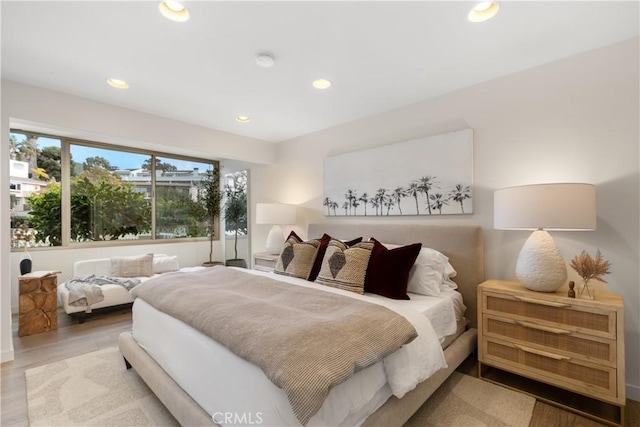 bedroom featuring hardwood / wood-style flooring