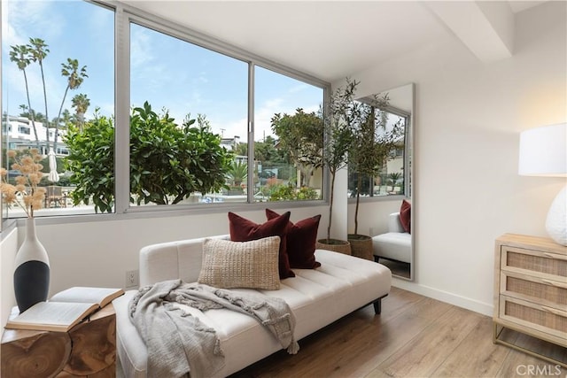 view of sunroom