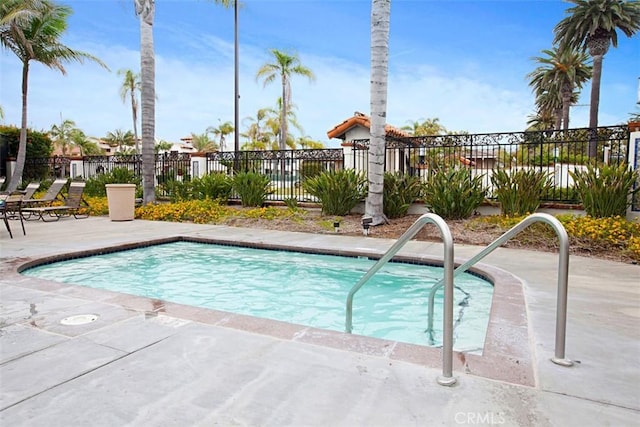 view of pool with a patio area