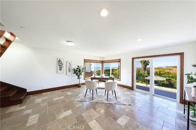 view of dining room