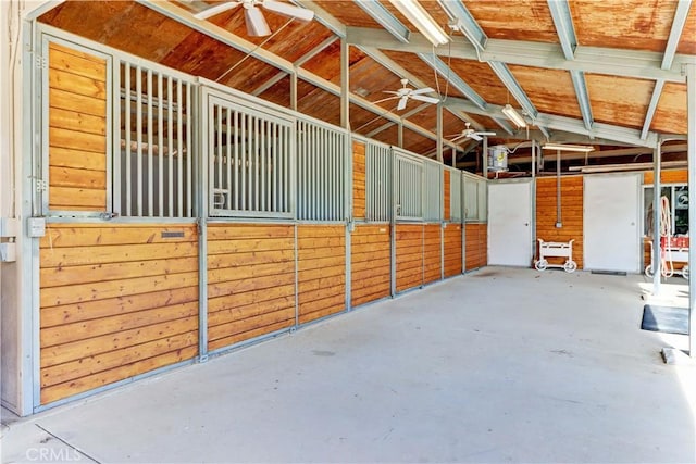 view of horse barn