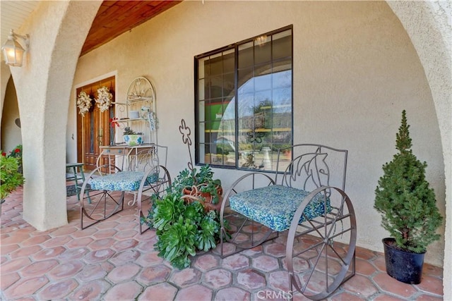 view of patio featuring outdoor dining space