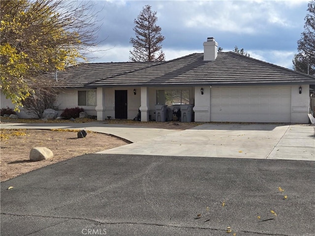 ranch-style house with a garage