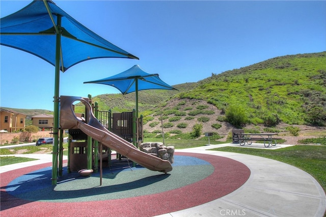 view of jungle gym