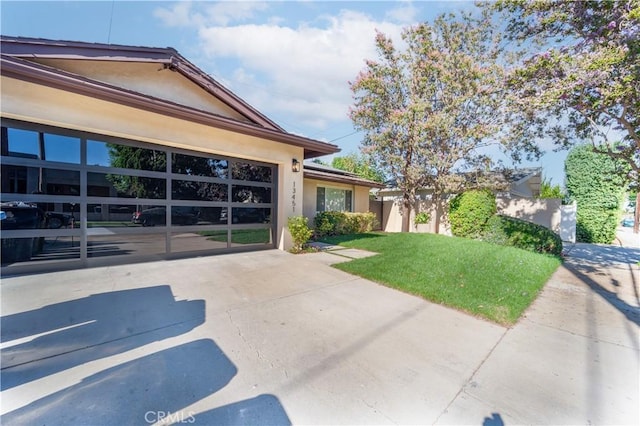 exterior space featuring a garage