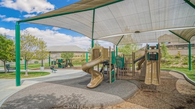 view of jungle gym