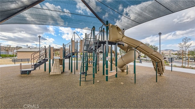 view of jungle gym