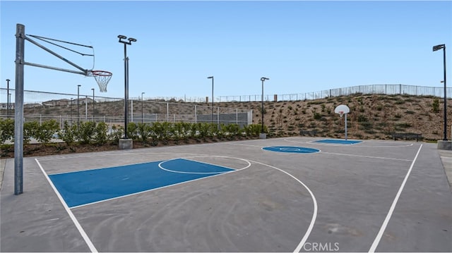 view of basketball court