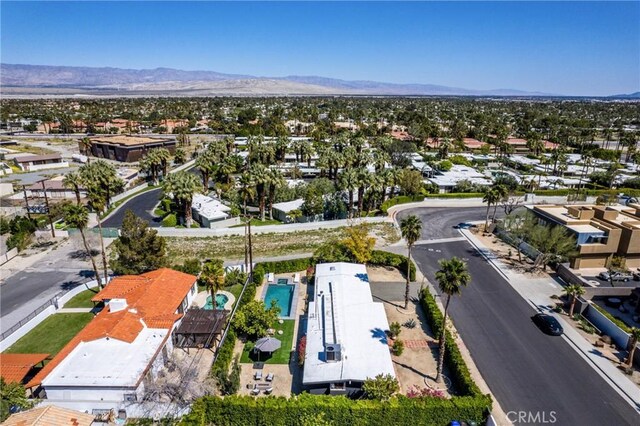 250 W Cortez Rd, Palm Springs, CA 92262 - aerial perspective of suburban area featuring mountains and a pool