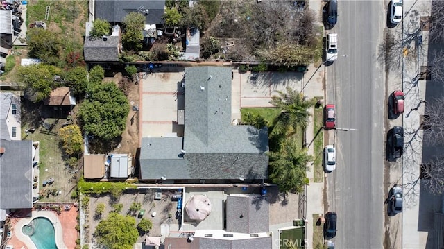 drone / aerial view featuring a residential view