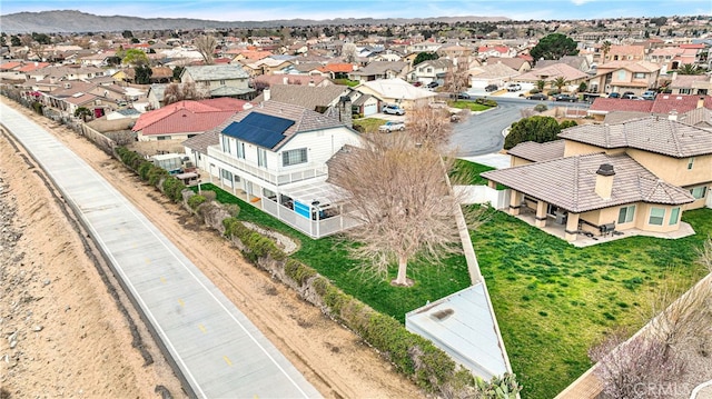 aerial view featuring a mountain view