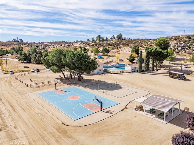 birds eye view of property