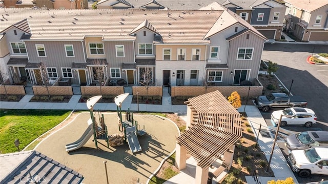 exterior space with a playground