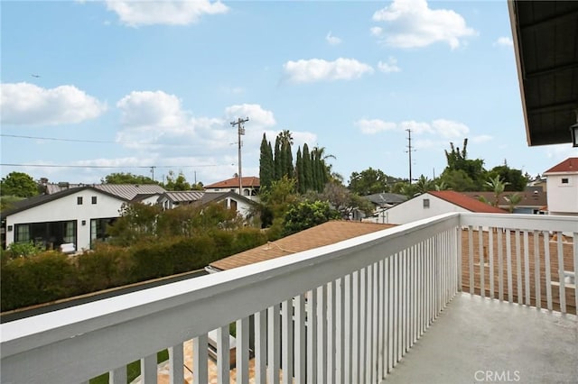 view of balcony