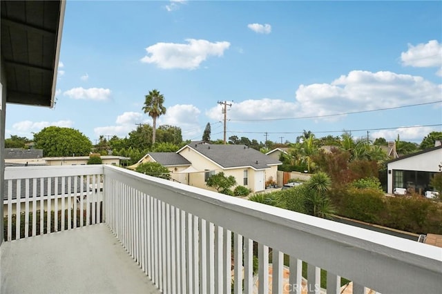 view of balcony