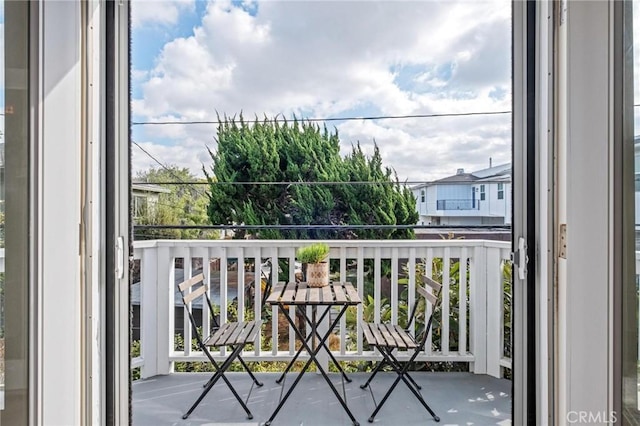 view of balcony